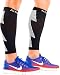 ActiveGear Calf Compression Sleeves for Men and Women to Improve Circulation and Recovery - Black/Gray L/XL (One Pair)