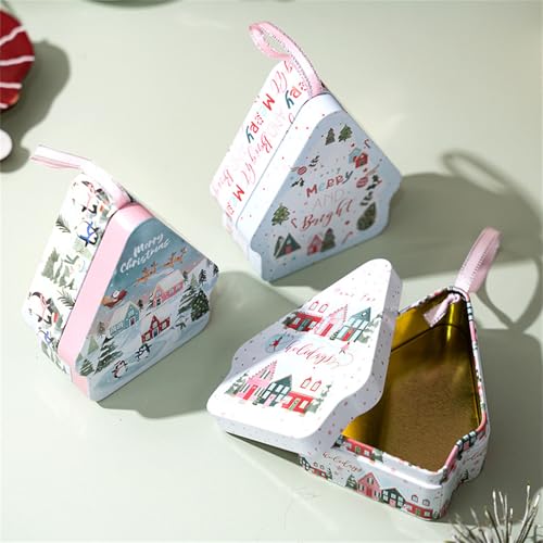 Boîtes de rangement Noël étain de qualité supérieure avec couvercle