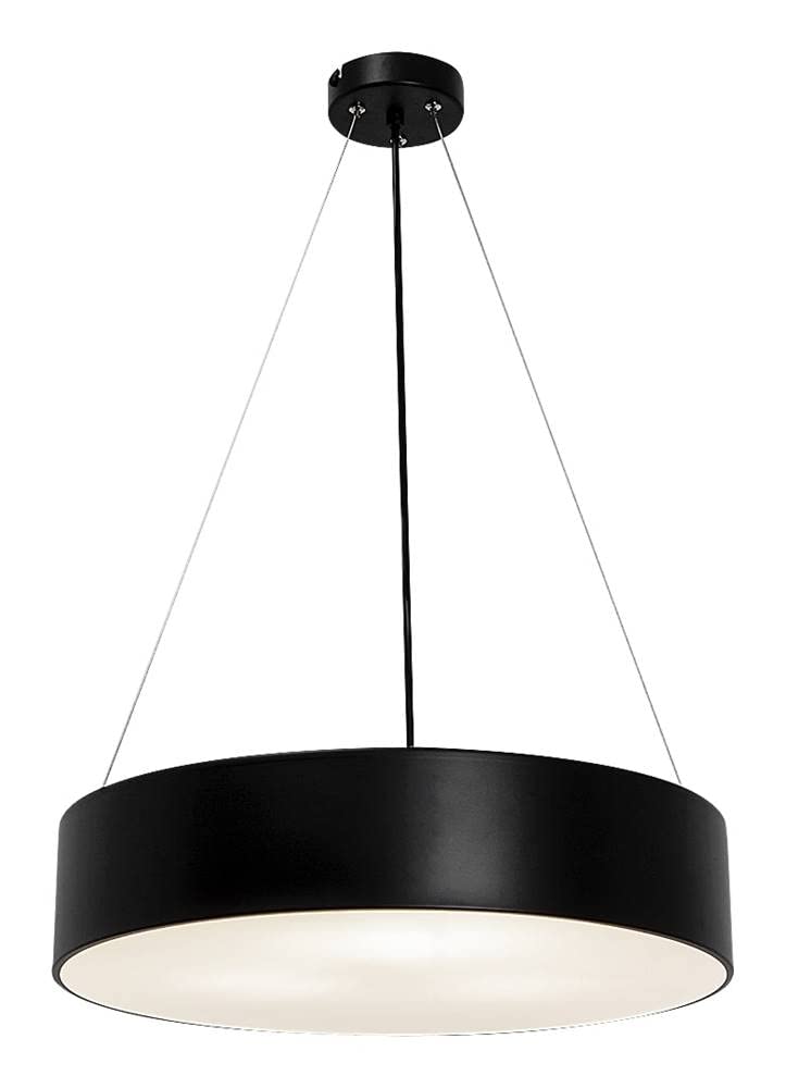 Rabalux 5082 Renata - Lámpara de techo (3 bombillas E27, máx. 10 W, 110 x 45 cm, intensidad regulable), color blanco y negro