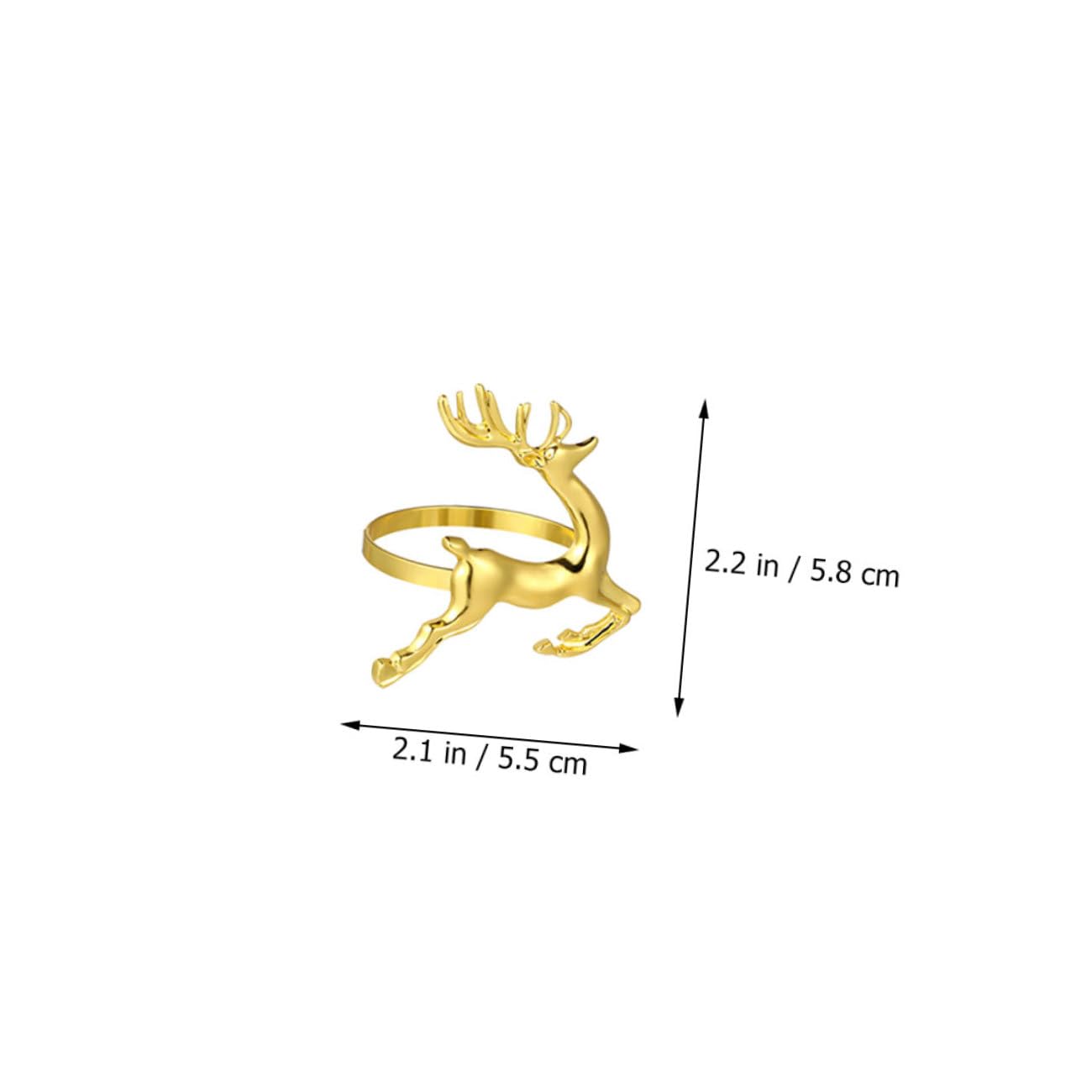 Cabilock 2 Set Portatovagliolo Con Fibbia Per Tovagliolo Con Cervo Natalizio Luci A Led Luci Fatate Tovagliolo Di Natale Decorazioni Autunno Luci Di Natale Primavera In Piedi Lega 6 Pezzi*2