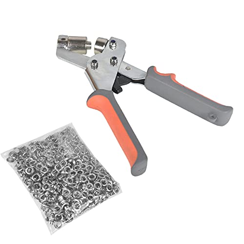 ALL-CARB Handlochzange, 6 mm, mit 500 silberfarbenen Ösen Cover