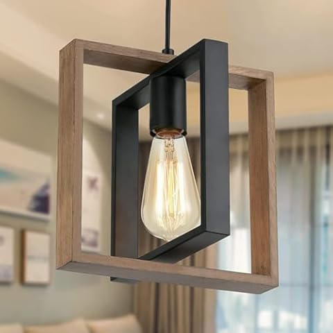 Suspension Luminaire HMAKGG Bois et Métal Cover