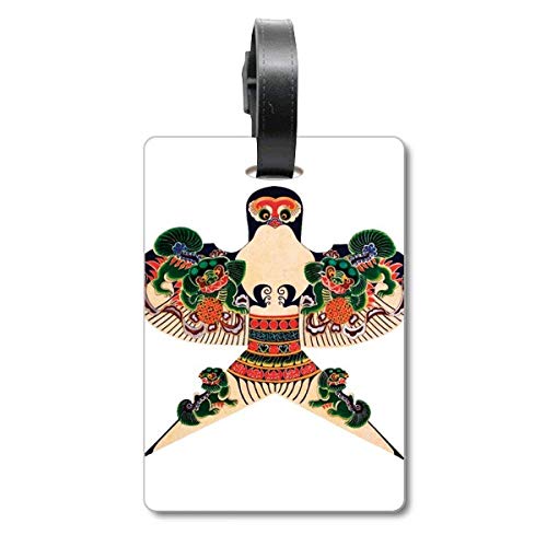 Étiquette traditionnelle pour valise motif culturel cadeau idéal pour voyageur