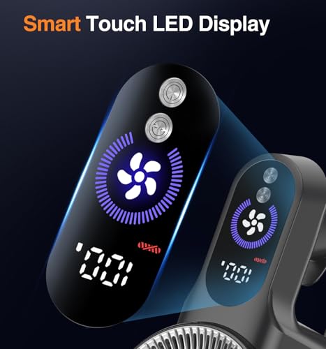 Image of Natrogix Cordless Vacuum Cleaner, Stick Vacuum Cordless Lightweight, 45Mins Runtime, 3 Suction Modes, Smart Display, Wall-Mounted Charging, Vacuum Cleaners for Home Pet Hair, Carpet, Hardwood Floor