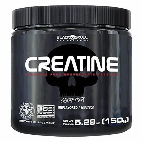 Kit 10X Creatine Pure Monohydrate - 150g - Black Skull