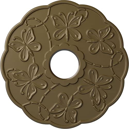 Image of Ekena Millwork CM17TSMMFDecorative Ceiling Medallions Modeled After Original Historical Patterns & Designs, Mississippi Mud