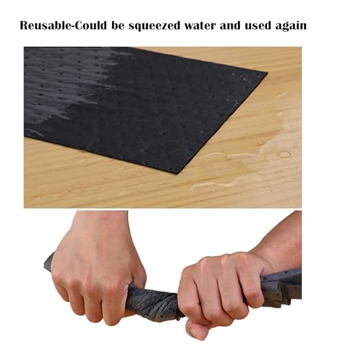 Image of Oil Absorbent Pads - Oil Spill Mat Water Absorbent Mat, Universal Leak, Drip, and Spill Control High Absorbing Pads, 13 inch x 10 inch, Pack of 10