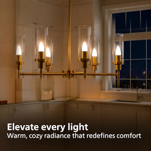 Image of PHILIPS 4W LED Frosted Candle Bulb | Warm White 3000K | E27 Base | Energy Efficient Decorative LED Light | Soft Glare-Free Illumination | Pack of 1