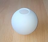 Lochöffnung oben ca. 3cm Lampenschirm G0768, Glas, Ersatzglas, Kugelglas, Schirm, Ersatzschirm, Lampenglas für Pendellampe, Tischlampe, Fluter, Leuchte