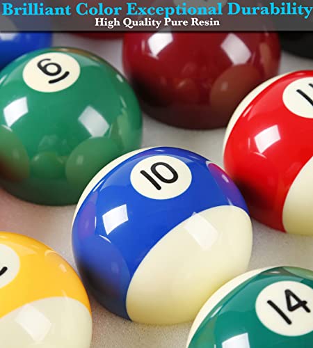 JAPER BEES Billiard Ball/Pool Ball Set Complete 16balls 2-1/4" Regulation Size&Weight Resin Ball - Image 2