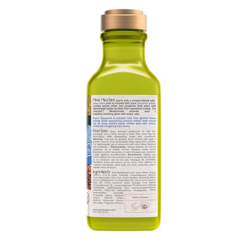 Maui Moisture 64052 Lightweight Curls + Flaxseed Shampoo, Paraben Free thumb #5