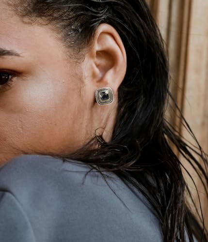 Designer Inspired Two Toned Cable Cubic Zirconia Earrings Studs for Women Trendy Gift2