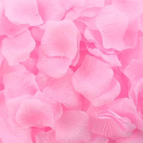 Uvaluefeet 1000 PCS Artificial Fake Rose Petals(Pale Pink)