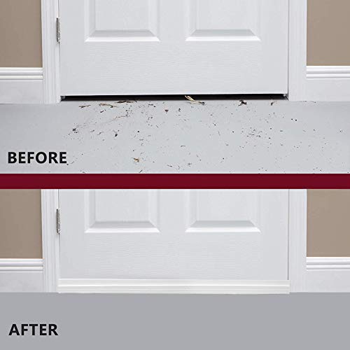 3 Pack Door Draft Stopper Under Door Seal For Exterior/Interior Doors, Door Sweep Strip Under Door Draft Blocker, Soundproof Door Bottom Weather Stripping, 2" W X 39" L, White #TOP6