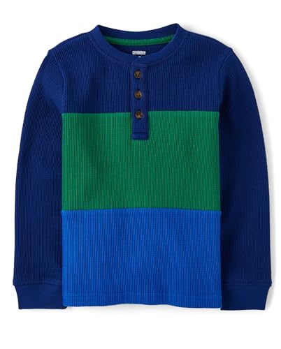 Image of Gymboree Boys and Toddler Long Sleeve Thermal Henley Shirt