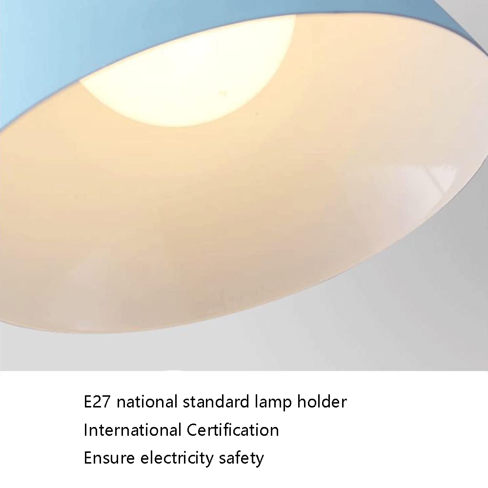 RCIDOS Luces Colgantes Modernas Industriales Pantalla Luz Techo Romántica Metal Lámpara Colgante Metal Estilo Nórdico Lámpara Suspensión para Decoración De Isla De Cocina para Cocina, Dormitorio,.