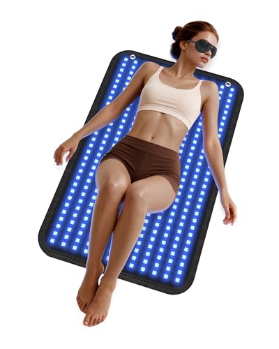 JITESY Lot de 360 lampes de bronzage - Solarium 460 et 490 nm pour tout le corps - 100 x 60 cm - 5 intensités lumineuses - 3 modes constants - 10 Hz / 40 Hz -...