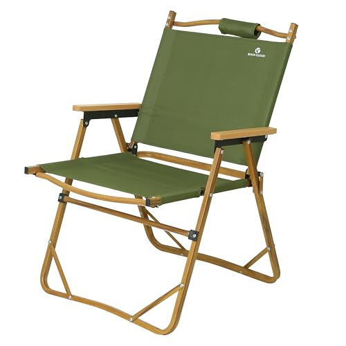 ROCK CLOUD アウトドアチェア 折りたたみ椅子 ローチェア コンパクト 耐荷重120kg 携帯便利 キャンプ 庭園 お釣り ビーチ 収納袋付き