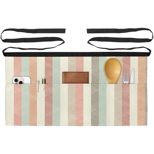 Tablier de chef multicolore avec poches pour restaurant et travail de service - 2