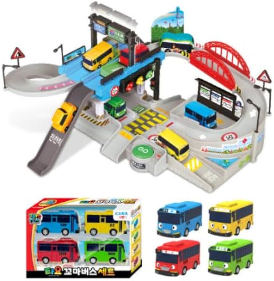 Amazon.co.jp: タヨ（Tayo） 信号＆交通安全プレイセット＋ミニカー4台