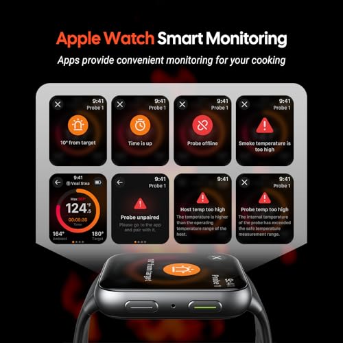 INKBIRD Wireless Meat Thermometer, Bluetooth Meat Thermometer Probe with Temperature Alarm, IP67 Waterproof, Ideal for Kitchen, BBQ, Smoker & Air Fryers - Image 8