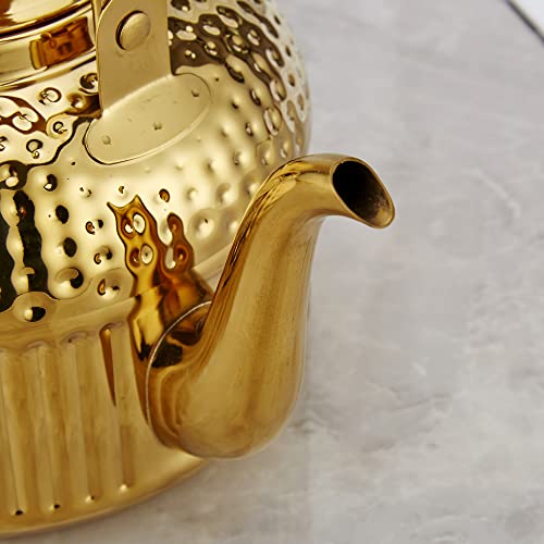 Sanqiahome HD Antique 1.2L (40Oz) Stainless Steel Teapot thumb #6