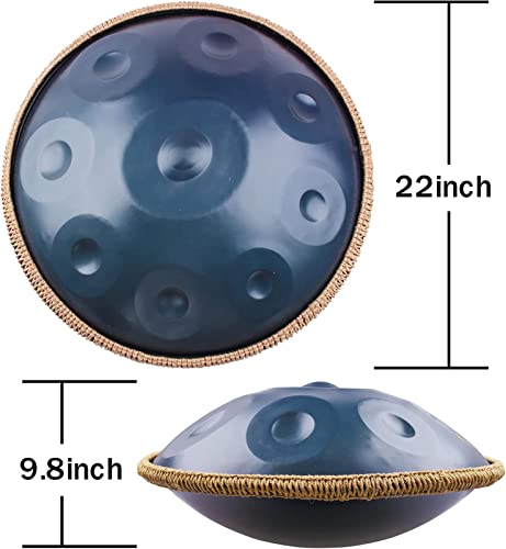 Tambor Steel Tongue 22 pulgadas D Minor azul 9 notas miniatura 7