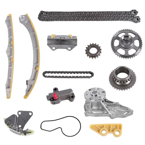 Timing Chain Kit with Water Pump for 2008-2012 Honda Accord, 2010-2011 CR-V, 2009-2014 Acura TSX 2.4L DOHC Engine | OEM Replacement, Durability, Easy Installation - Fit K24A1 K24A4 K24Z1 K24W1 Engines