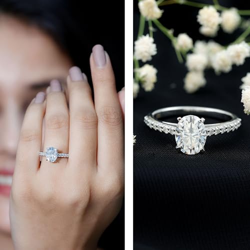 Certified Lab Grown Diamond 7X9mm Oval Engagement Ring, Ef-Vs Quality, 2 Carat Diamond Ring - Ready To Gift2