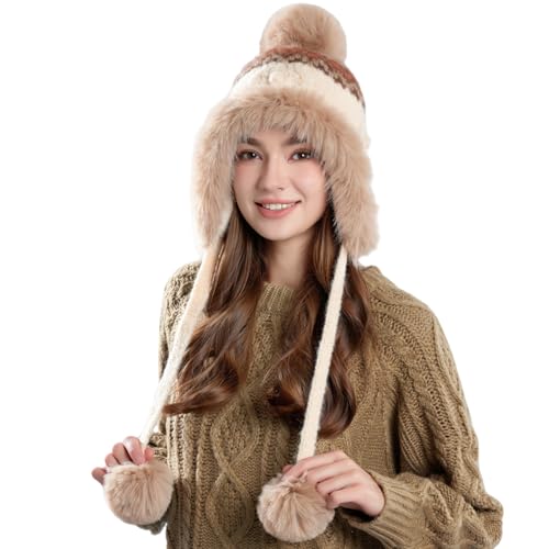 Gorro invierno mujer con orejeras y forro polar miniatura 1