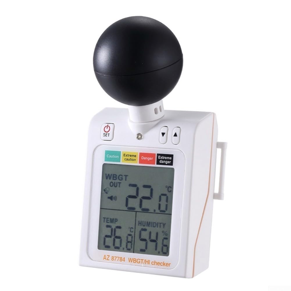 Indice digitale termico per sport all'aria aperta - Rilevatore di stress termico indossabile con allarme regolabile 70 x 60 mm