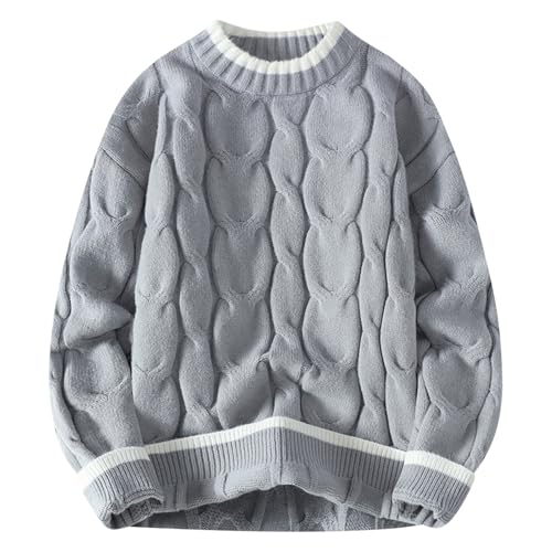 Muscularfit Sweater for Men Casual Ribbed Knit Long Sleeve Lightweight Knitted Sweaters Fashion Crewneck Pullover Knitwear