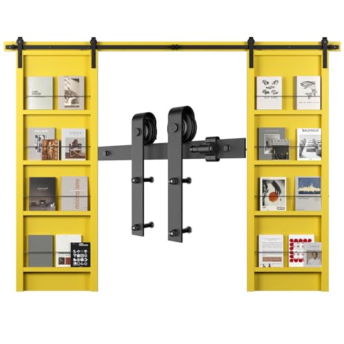 Wolfbird 200CM/6.6FT Schiebetür Beschlag Schiebetürsystem Gleitschiene...