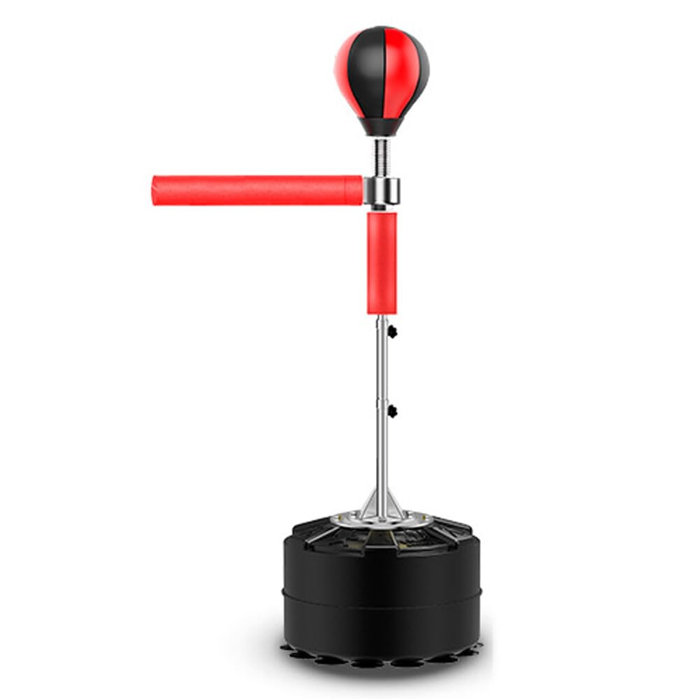 Set da Boxe Regolabile per Adulti - Allenamento Standing Punch Con Guantoni, Punching Ball, Supporto - Altezza Regolabile 120-190 cm
