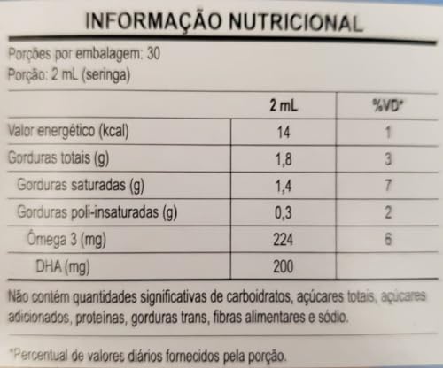 Dhalga Ômega 3 Microalgas Sabor Limão Alivia Dores 60ml…