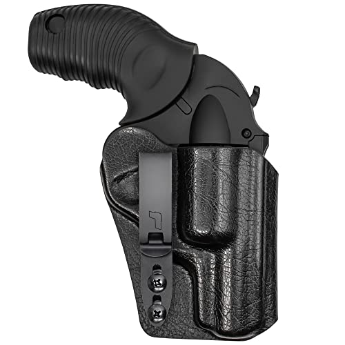 Tulster RATH IWB Kydex Revolver Holster fits: Taurus 605 Poly Protector 2' .357 Magnum | Ambidextrous Inside The Waistband Appendix Concealed Carry