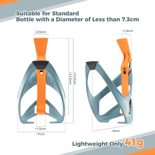ROCKBROS Road to Sky Bottle Cage Bicycle Drink Holder Water Bottle Holder With Tyre Lever For Bottles With A Diameter Of Up To 7.3 CM Bicycle Accessories Mountain Bike Road Bike - Image 2