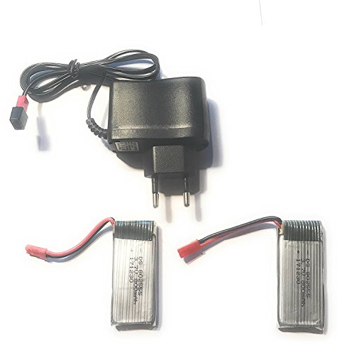 YUNIQUE NEDERLAND 2 Parts Battery Potensic F181 F181WH Drone Battery 3.7V 800mAh en JST Charger (1pcs)