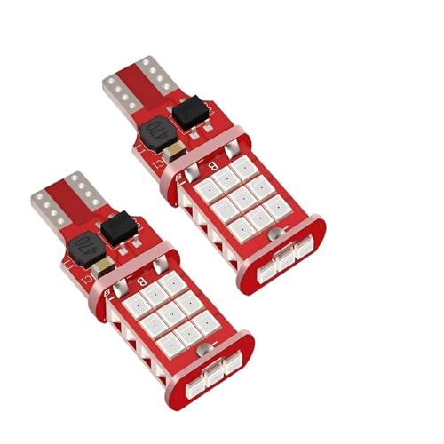 Hugwits 2 PCS 912 921 T15 LED Bulb, Plug & Play Waterproof Strobe Brake Light, Bright Flashing...