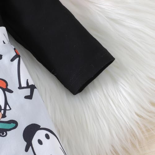 Newborn Baby Boy Halloween Outfits Long Sleeve Romper Pumpkin Ghost Outfit Jumpsuit Fall Winter Clothes4