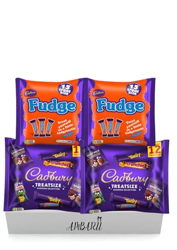 Cadbury Chocolate Treat Size Gift Box, Mixed Selection with Fudge