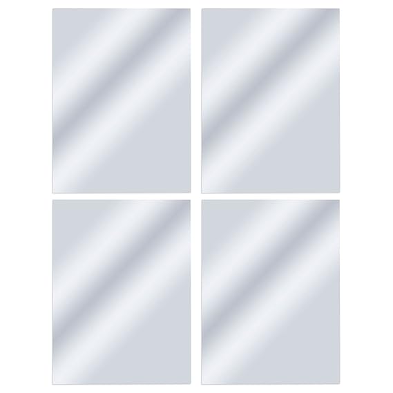 SelfAdhesive Mirror Sheets for Wall, Peel and Stick Acrylic Mirrored
