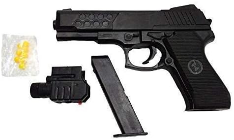 CRACK4DEAL Kids Air Sports Laser Gun Toy with Red Laser and 6 mm Plastic Bullets
