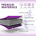 Tuxedo Sailor Inflatable Gymnastics Mat Air Training Track Mats 4 inches Thickness Gymnastics Tumbling Tracks for Home Gym/Yoga/Cheerleading with Electric Pump Purple, 3M