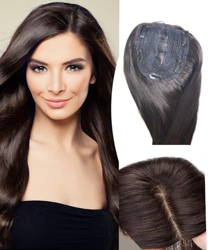 Image of Wynk Mavens 5 clips attached Hair Topper for Scalp Thinning Hair (Indian Base) 12-14 inches