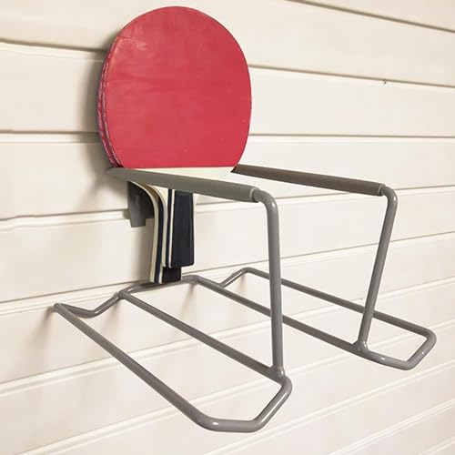 Support de Rangement pour Raquettes de Tennis Métallique Robuste avec Panier 6 Balles