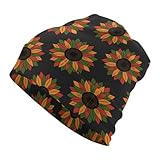 Black History Month African American Pride Beanie Hat Knitted Hats Chemo Hat Adult Headwear Skull Cap Nightcap for Women and Men