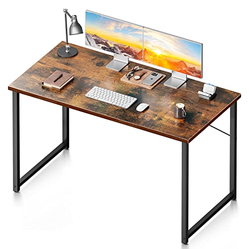 Coleshome 48 Inch Computer Desk, Modern Simple Style Desk for Home Office, Study Student Writing Desk, Vintage