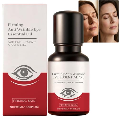 Olio essenziale rassodante antirughe per occhi, siero contorno occhi rollerball per occhiaie, borse e occhiaie, trattamento contorno occhi quotidiano idratante e rassodante per donne e uomini (1pcs)