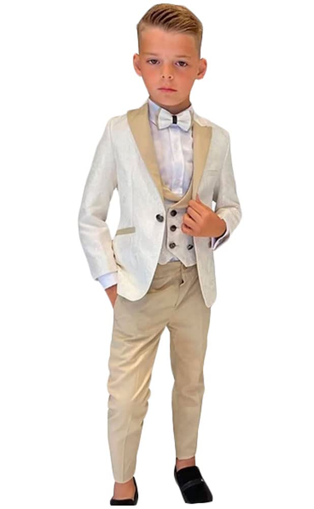 Set di abiti per ragazzi 3 pezzi abiti per ragazzo pantaloni set di abiti da sposa pagina ragazzo partito Prom abito formale